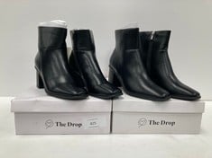 2 X THE DROP BRAND BOOTS VARIOUS SIZES INCLUDING SIZE 39 AND 40 - LOCATION 48C.