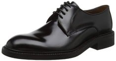 LOTTUSSE MODEL L6710, MEN'S LACE-UP SHOES, BLACK, SIZE 43 - LOCATION 48C.