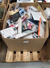 PALLET OF A VARIETY OF HOUSEHOLD ITEMS INCLUDING MOBILE PHONE CASES.