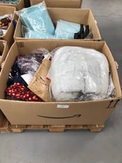 PALLET OF ASSORTED ITEMS INCLUDING GIRL'S SWIMMING COSTUME.