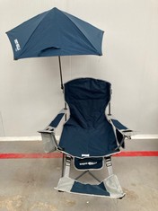 CAMPING CHAIR WITH SUNSHADE SPORT BELLA BLUE COLOUR.