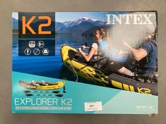 INTEX ADULT INFLATABLE KAYAK EXPLORER K2 FOR 2 PERSONS (68307).