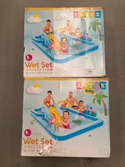 2 X WET SET COLLECTION INTEX INFLATABLE POOLS.