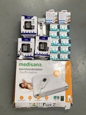 17 X HOUSEHOLD ITEMS INCLUDING ELECTRIC BLANKET MEDIASANA.