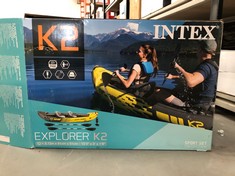 INTEX ADULT INFLATABLE KAYAK EXPLORER K2 FOR 2 PERSONS .