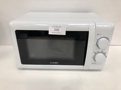 KUBO MICROWAVE OVEN WHITE COLOUR, (WITHOUT ITS ORIGINAL BOX).