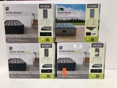 4 X INTEX DURA-BEAM PLUS MATTRESSES VARIOUS MODELS INCLUDING DELUXE PILLOW REST RAISED AIR MATTRESS .