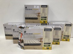 7 X MATTRESSES INTEX DURA-BEAM STANDARD SINGLE HIGH AIR MATTRESS.