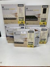 7 X INTEX MATTRESSES INCLUDING DURA-BEAM STANDARD 1.52M X 2.03M X 25CM .