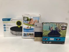 4 X OUTDOOR SUNDRIES VARIOUS MODELS INCLUDING INTEX POOL .