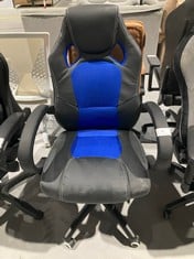 SONGMICS GAMING CHAIR BLACK AND BLUE .