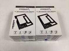 10 X SABRENT 2.5" HDD TO DESKTOP 3.5 BAY CONVERTER HDD MOUNTING KIT (ORIGINAL RRP - €119.99) IN BLACK. (WITH BOX. FOR MORE INFORMATION, SEE PICTURES.) [JPTZ7189]