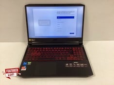 ACER NITRO 5 SERIES LAPTOP AN515-57-505V 512GB SSD (ORIGINAL RRP - €918.00) IN BLACK: MODEL NO N20C1 (WITH BOX AND CHARGER, TOUCH MOUSE DOES NOT WORK). I5-11400H 2.70 GHZ, 16GB RAM, 15.6" SCREEN, NVI