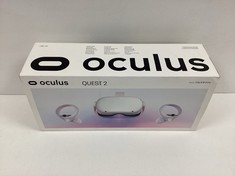 OCULUS QUEST 2 128GB VIRTUAL REALITY GOGGLES (ORIGINAL RRP - €249,99) IN WHITE (WITH BOX + CHARGER + CONTROLLERS) [JPTZ7206]