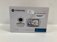 MOTOROLA VM50G VIDEO MONITOR BEBE (ORIGINAL RRP - €139.99) IN WHITE (WITH BOX, CAMERA, MONITOR AND CHARGER) [JPTZ7224]