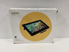 WACOM CINTIQ 16 LCD GRAPHICS TABLET (ORIGINAL RRP - €584,99) IN BLACK. (WITH BOX + CHARGER + HDMI CABLE. WITHOUT PEN. FOR MORE DETAILS OF COMPONENTS, SEE PICTURES). [JPTZ7222]