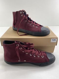 PAUL SMITH MEN'S SHOE CARVER BORDO. SIZE: 9, MADE FROM: 100% COW LEATHER UPPER/RUBBER SOLE. RRP: £195