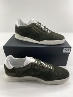 PAUL SMITH MEN'S SHOE ACHIRUS OLIVE GREEN. SIZE: 10, MADE FROM: 100% COW LEATHER UPPER/RUBBER SOLE. RRP: £165