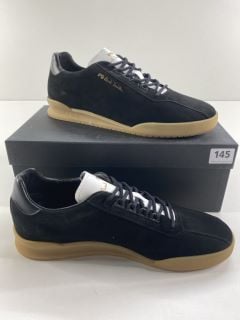 PAUL SMITH MEN'S SHOE ACHIRUS BLACK. SIZE: 10, MADE FROM: 100% COW LEATHER UPPER/RUBBER SOLE. RRP: £165