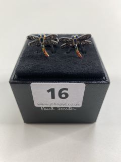 PAUL SMITH MEN'S CUFFLINK RAINBOW BUG. MADE FROM: 70 COPPER 30 ZINC WITH 100% STONE PLATED. RRP: £100