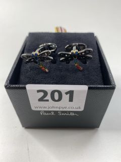 PAUL SMITH MEN'S CUFFLINK DRAGON FLY. MADE FROM: 70 COPPER 30 ZINC PLATED. RRP: £100