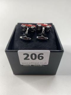 PAUL SMITH MEN'S CUFFLINK E RETRO CAR. MADE FROM: 70 COPPER 30 ZINC PLATED WITH 100% ENAMEL. RRP: £10