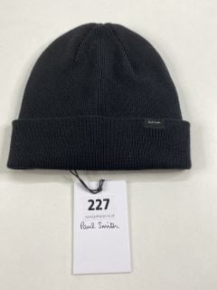 PAUL SMITH MEN'S HAT CASHWOOL BEANIE. MADE FROM: 100% LAMBSWOOL KNITTED. RRP: £60