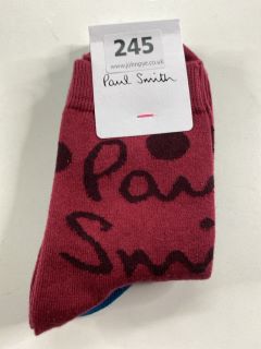 2 X PAUL SMITH WOMEN'S SOCKS TO INC PENIEL. MADE FROM: 80 SOFT COTTON 18 NYLON 2 SPANDEX. RRP: £36