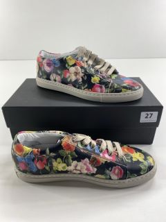 PAUL SMITH WOMEN'S SHOE HASSLER MULTI SEED PRINT 50TH. SIZE: 38, MADE FROM: 100% CALF LEATHER UPPER/RUBBER SOLE. RRP: £350