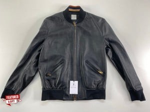 PAUL SMITH GENT'S LEATHER BOMBER JACKET. SIZE: M, MADE FROM: 100% LAMB LEATHER. RRP: £1500