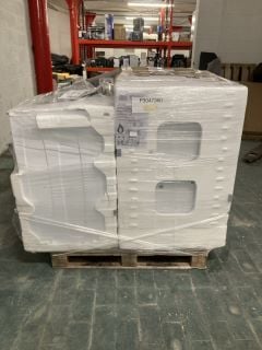 1X PALLET WITH TOTAL RRP VALUE OF £3311 TO INCLUDE 1X HOOVER WASHING MACHINES MODEL NO H3WPS6106 TAMB680, 1X LEISURE GAS COOKERS MODEL NO CLA60GAC, 1X INDESIT GAS COOKERS MODEL NO ID5G00KMW, 1X NEFF