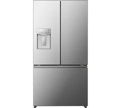 HISENSE PUREFLAT FREESTANDING AMERICAN-STYLE SMART FRIDGE FREEZER - MODEL NUMBER RF815N4SESE - RRP £1029 (JOHN PYE WHITEGOODS CONDITION REPORT: UNIT POWERED UP, NO ERROR CODE APPARENT, FRONT FASCIA I