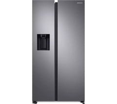 SAMSUNG SERIES 7 SPACEMAX FREESTANDING AMERICAN-STYLE FRIDGE FREEZER - MODEL NUMBER RS68CG52ES9/EU - RRP £1299 (JOHN PYE WHITEGOODS CONDITION REPORT: UNIT POWERED UP, NO ERROR CODE APPARENT, FRONT FA