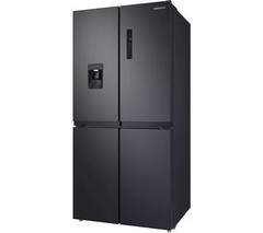 SAMSUNG SERIES 8 SPACEMAX FREESTANDING AMERICAN-STYLE FRIDGE FREEZER - MODEL NUMBER RF48A401EB4/EU - RRP £1299 (JOHN PYE WHITEGOODS CONDITION REPORT: UNIT POWERED UP, NO ERROR CODE APPARENT, FRONT FA