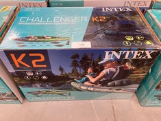 INTEX 68306 - CHALLENGER K2 INFLATABLE KAYAK & 2 PADDLES - 351 X 76 X 38 CM.