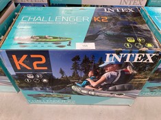 INTEX 68306 - CHALLENGER K2 INFLATABLE KAYAK & 2 PADDLES - 351 X 76 X 38 CM.