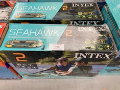 2 X INTEX 68347NP - SEAHAWK 2 INFLATABLE BOAT & PADDLES 236 X 114 X 41 CM.