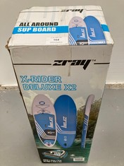 STAR INFLATABLE PADDLE SURFBOARD ZRAY X-RIDER X2 10'10 POOLSTAR PB-ZX2E, BLUE, WHITE.