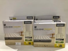 6 X STANDARD INTEX MATTRESSES INCLUDING DURA-BEAM STANDARD PILLOW REST MID-RISE AIR MATTRESS.