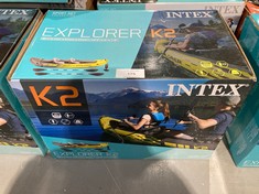 INTEX ADULT INFLATABLE KAYAK EXPLORER K2 FOR 2 PERSONS (68307).