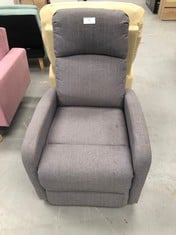 MANUAL RECLINING ARMCHAIR ASTAN HOME GREY COLOUR (STAINED).