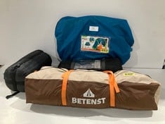 4 X CAMPING ITEMS INCLUDING BETENST TENT.