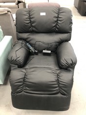 ASTAN HOME RECLINING SELF MASSAGE CHAIR BLACK COLOUR (DOES NOT GO COMPLETELY STRAIGHT WHEN RECLINING).