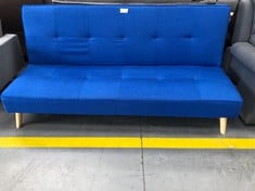 BLUE SOFA BED.