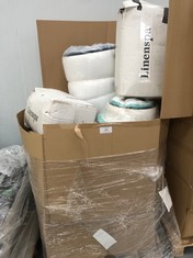 PALLET OF MATTRESSES OF VARIOUS MODELS AND SIZES AND MATTRESS TOPPERS (MAY BE BROKEN OR DIRTY).