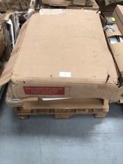 PALLET VARIETY OF FURNITURE INCLUDING DAMAGED GLASS TABLE (MAY BE BROKEN OR INCONVENIENT).