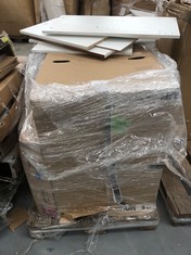 PALLET OF ASSORTED FURNITURE INCLUDING BATHROOM FURNITURE (MAY BE BROKEN OR INCOMPLETE).