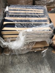 PALLET OF ASSORTED FURNITURE INCLUDING FOLDING BED (MAY BE BROKEN OR INCOMPLETE).