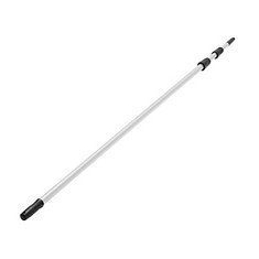 13 X TELESCOPIC ROD, BLACK/SILVER.