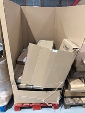 PALLET OF ASSORTED FURNITURE INCLUDING INTERLINK NUORO 6 SHELF (MAY BE BROKEN OR INCOMPLETE).